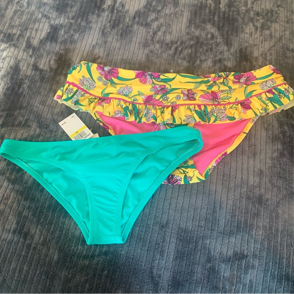 NWT Jessica Simpson Swim Bikini Bottom Bundle Medium M